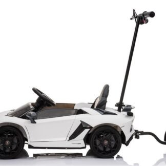 LAMBORGHINI AVENTADOR 12V CON PLATAFORMA PARA ADULTO, RC, FULL OPTION, blanco - LE8279